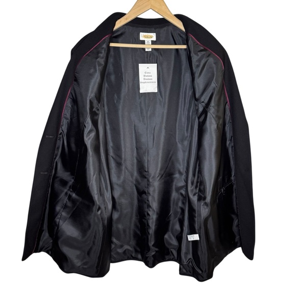 Talbots Women's Vintage Wool Classic Blazer Jacket Gold Buttons TALL Sz 20 Long - Picture 6 of 9